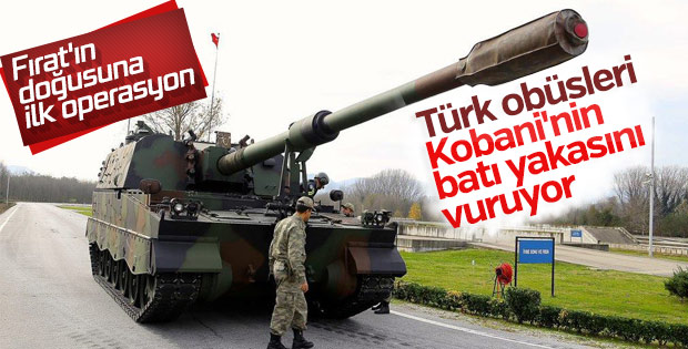 Fırat'ın doğusuna bombardıman başladı