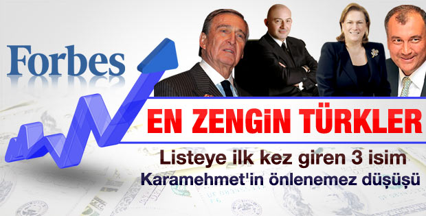 Forbes'un en zengin 100 Türk listesi