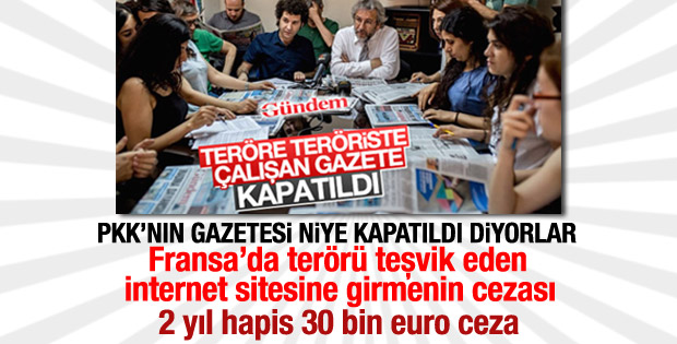 Fransa'da terör propagandası yapan siteye ziyarete hapis