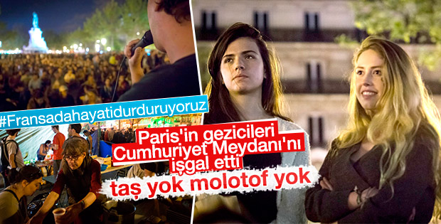 Fransa'da gece ayakta protestoları devam ediyor