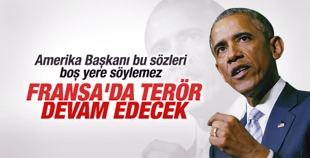 Obama'dan Fransa'ya terör uyarısı