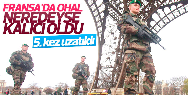 Fransa'da OHAL 5. kez uzatıldı
