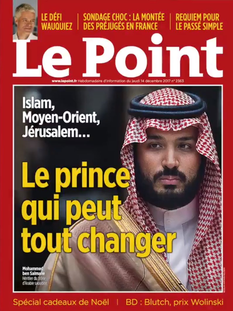 Veliaht Prens Selman Fransız dergisinin kapağında