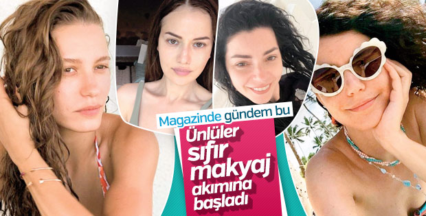 Ünlülerin 'sıfır makyaj' akımı