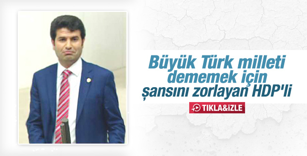 Türkiye milleti diyen HDP'li vekil yeminini tekrarladı