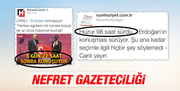 Cumhuriyet ve Hürriyet'in nefret gazeteciliği