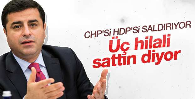Selahattin Demirtaş'tan MHP'ye üç hilal göndermesi