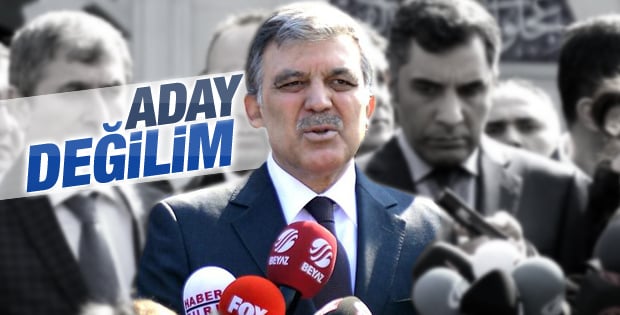 Abdullah Gül'e adaylık sorusu