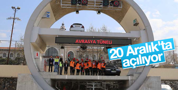 Avrasya Tüneli'nde çalışmalar sürüyor