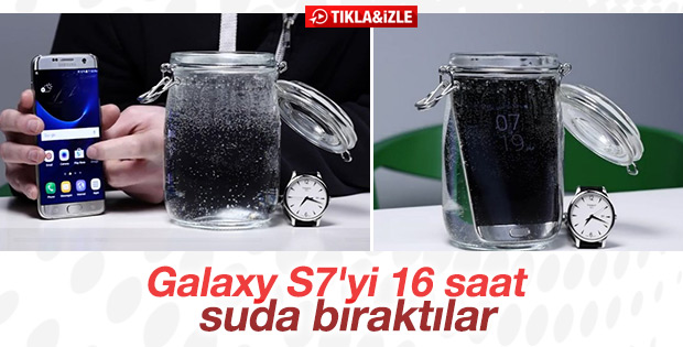 Galaxy S7'ye 16 saatlik suya dayanıklılık testi