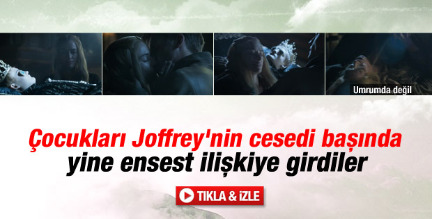 Game Of Thrones'ta oğullarının cenazesi yanında ensest