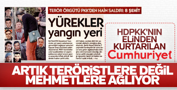 Cumhuriyet'in kadrosundaki değişim manşetlere yansıdı