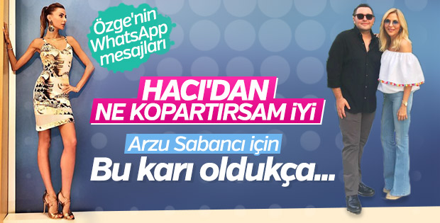 Özge Ulusoy ve Hacı Sabancı'yı ayıran mesaj