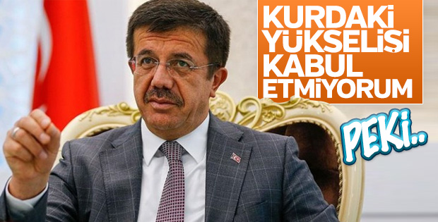 Bakan Zeybekci: Kurdaki yükselişi kabul etmiyorum