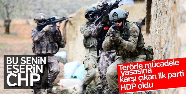 Terörle mücadele yasası çalışmasına HDP karşı çıktı