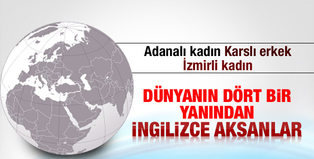 Türkiye'nin değişik yerlerinden İngilizce aksanı İZLE