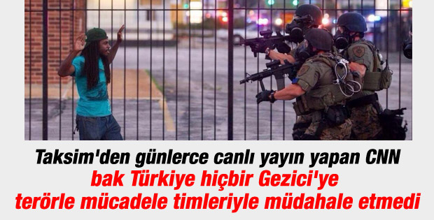 Ferguson'da eylemci gruba özel timler müdahale etti