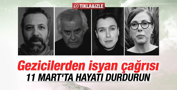 Gezicilerden 11 Mart'ta hayatı durdurun çağrısı