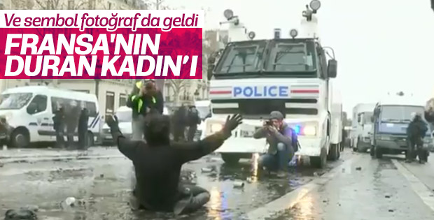 Paris eylemlerinin Duran Kadın'ı