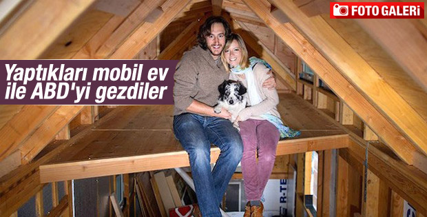 Yaptıkları mobil ev ile ABD'yi gezdiler