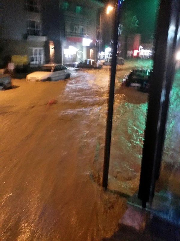 Gökçeada�da sel baskını