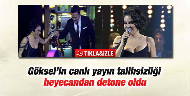 Beyaz Show'da Göksel'in talihsiz anları - İzle
