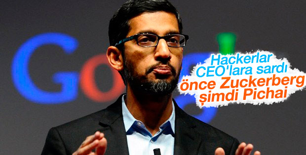 Google CEO'su Pichai de hacklendi