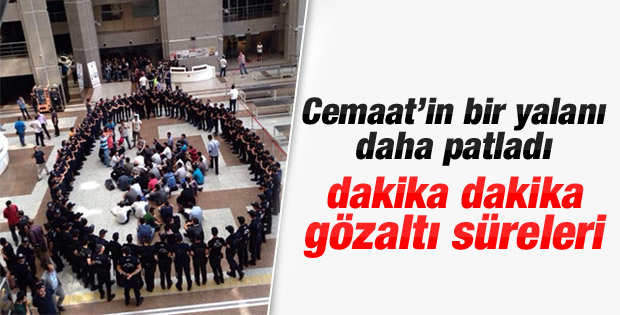 Emniyetten gözaltı sürelerini savcıya bildirdi