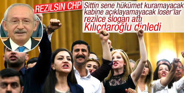 CHP grup toplantısında Erdoğan'a hakaret