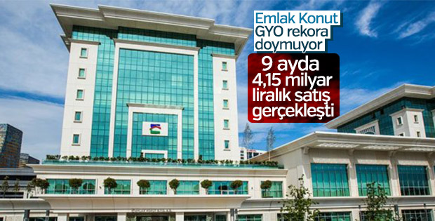 Emlak Konut'tan 9 ayda 4,15 milyar liralık satış