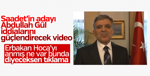 Abdullah Gül, Necmettin Erbakan'ı andı