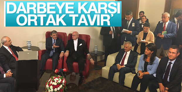 Abdullah Gül Meclis'te liderleri ziyaret etti