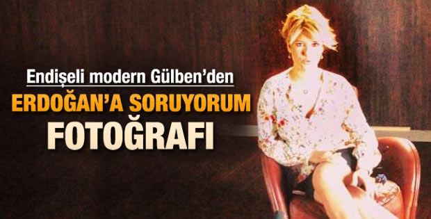 Gülben Ergen'in Başbakan'a soru soruyorum fotoğrafı
