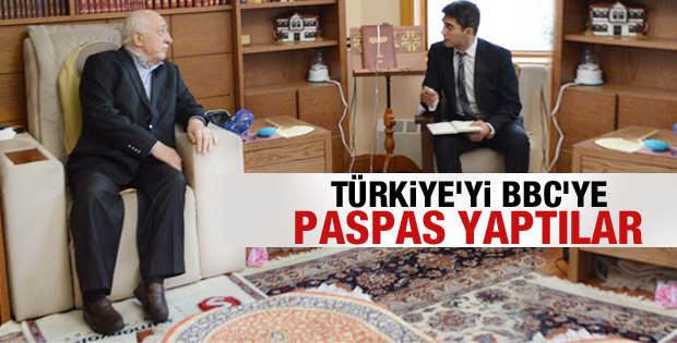 Gülen'in odasındaki Türkiye halısına basan BBC muhabiri