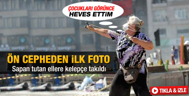 Gülsuyu'nda gözaltına alınan sapanlı teyze adliyede - izle