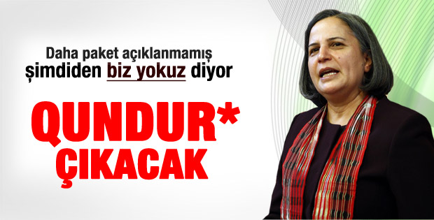 Gültan Kışanak: Paketten Qundur çıkacak