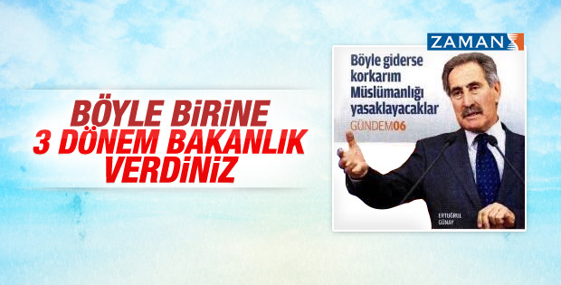 Ertuğrul Günay'dan komik açıklama