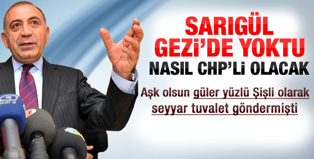 Gürsel Tekin'den Sarıgül eleştirisi