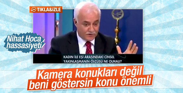 Nihat Hatipoğlu'nun konuk hassasiyeti