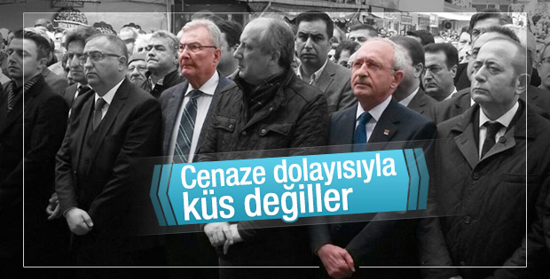 Deniz Baykal ile Kemal Kılıçdaroğlu cenazeye katıldı