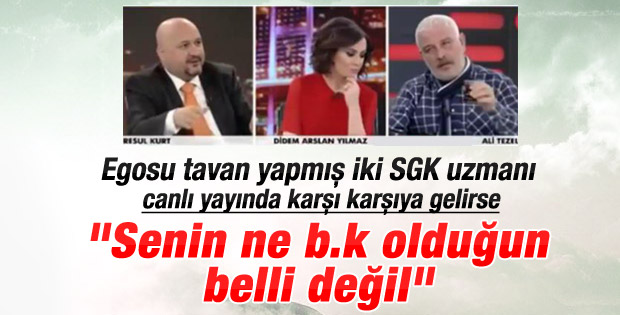 Habertürk canlı yayınında küfürlü kavga