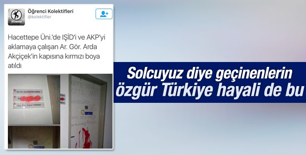 Solun kendisi gibi düşünmeyene tahammülü yok