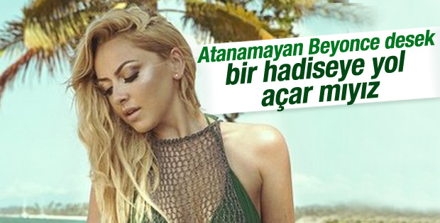 Hadise'den Beyonce pozu
