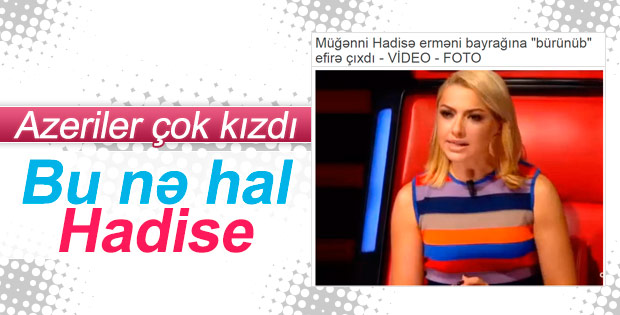 Hadise'nin Azerileri kızdıran kıyafeti