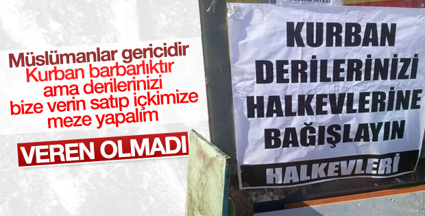 Halkevleri'ne deri veren olmadı