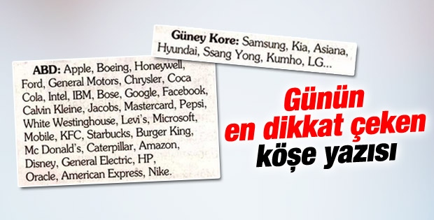Günün köşe yazısı Hakan Çelik'ten