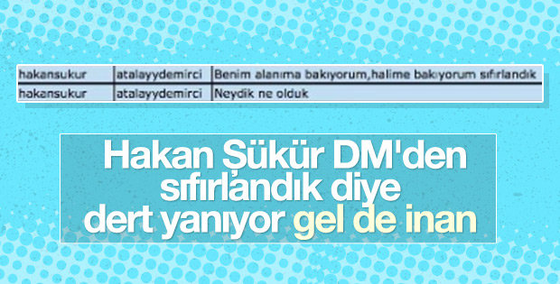 Hakan Şükür'den Atalay Demirci'ye: Beni kullanıp attılar