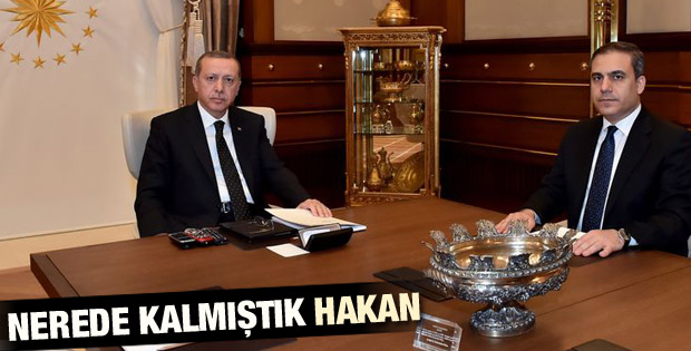 Hakan Fidan Cumhurbaşkanlığı Sarayı'nda