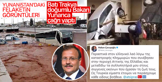 Hakan Çavuşoğlu'ndan Yunanca yardım çağrısı