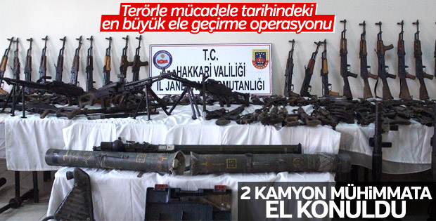 PKK'nın en büyük cephaneliği ele geçirildi